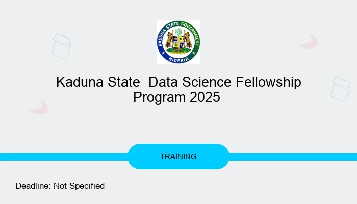 Kaduna State  Data Science Fellowship Program 2025