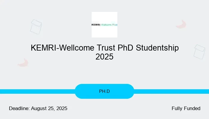 KEMRI-Wellcome Trust PhD Studentship 2025
