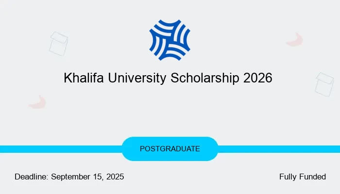 Khalifa University Scholarship 2026