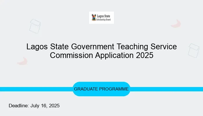 Lagos State Government Teaching Service Commission Application 2025