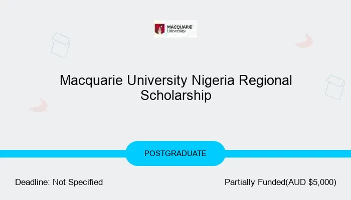 Macquarie University Nigeria Regional Scholarship 2025