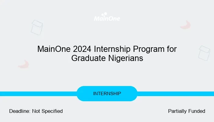 MainOne 2024 Internship Program for Graduate Nigerians