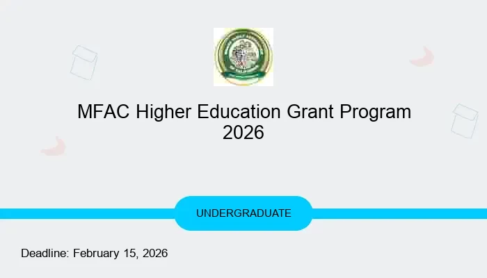 MFAC Higher Education Grant Program 2026
