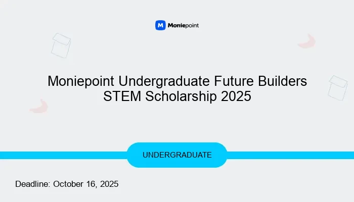 Moniepoint Undergraduate Future Builders STEM Scholarship 2025