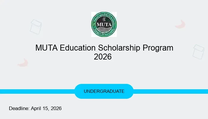 MUTA Education Scholarship Program 2026