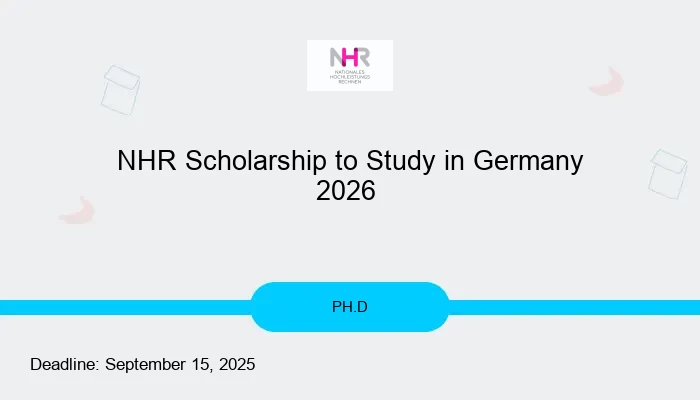 NHR Scholarship to Study in Germany 2026