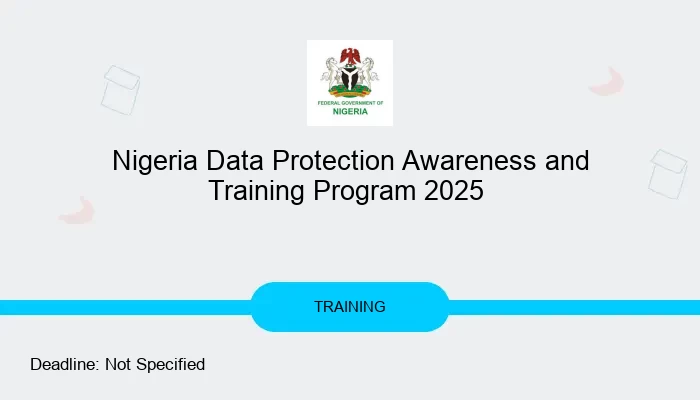 Nigeria Data Protection Awareness and Training Program 2025