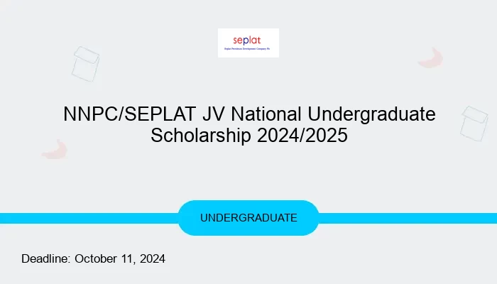 NNPC/SEPLAT JV National Undergraduate Scholarship 2024/2025