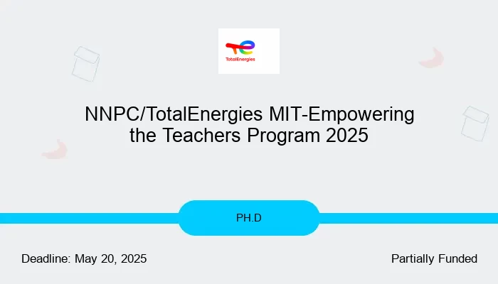 NNPC/TotalEnergies MIT-Empowering the Teachers Program 2025