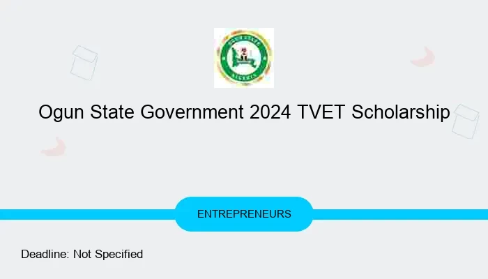 Ogun State Government 2024 TVET Scholarship