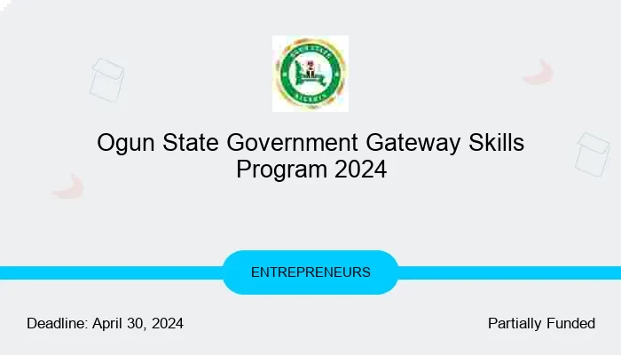 Ogun State Government Gateway Skills Program 2024