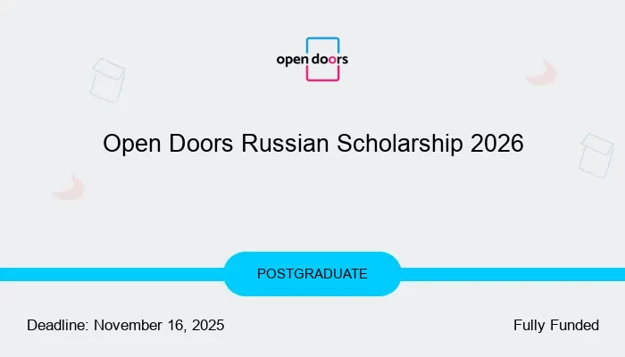 Open Doors Russian Scholarship 2026