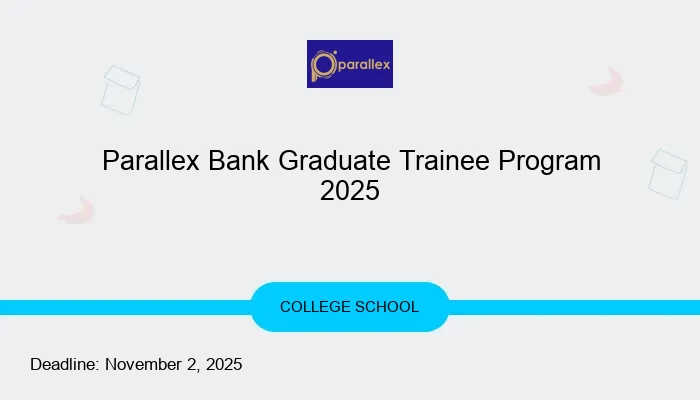 Parallex Bank Graduate Trainee Program 2025