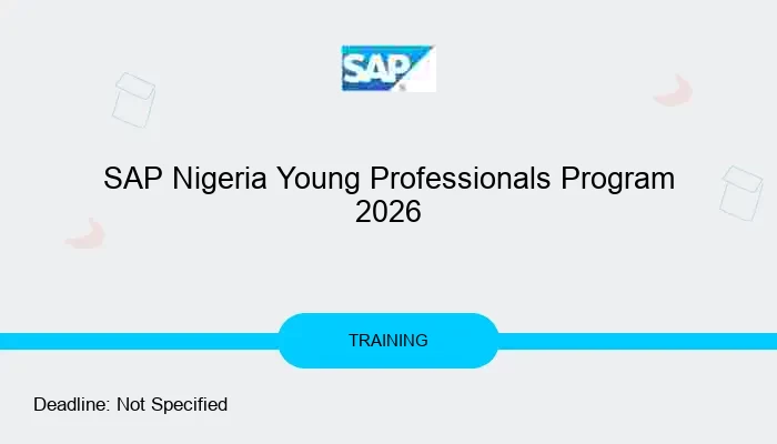 SAP Nigeria Young Professionals Program 2026