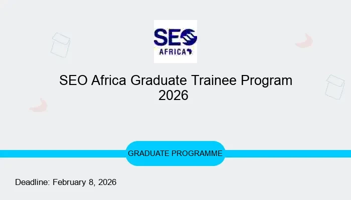 SEO Africa Graduate Trainee Program 2026