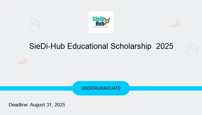 SieDi-Hub Educational Scholarship  2025
