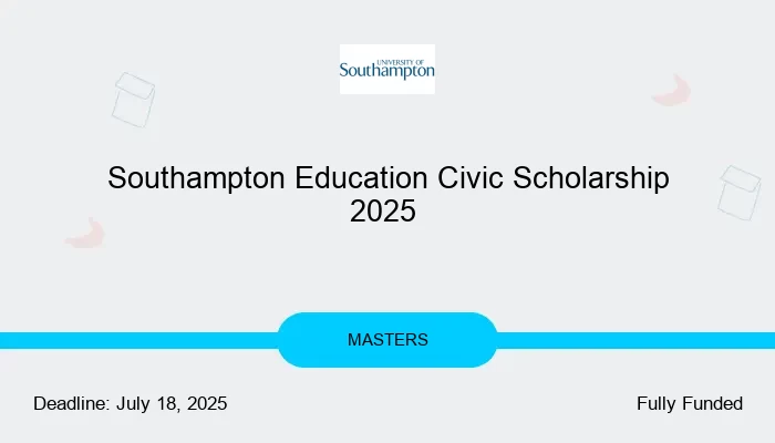 Southampton Education Civic Scholarship 2025
