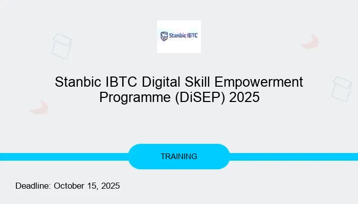 Stanbic IBTC Digital Skill Empowerment Programme (DiSEP) 2025