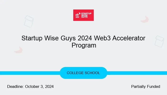 Startup Wise Guys 2024 Web3 Accelerator Program