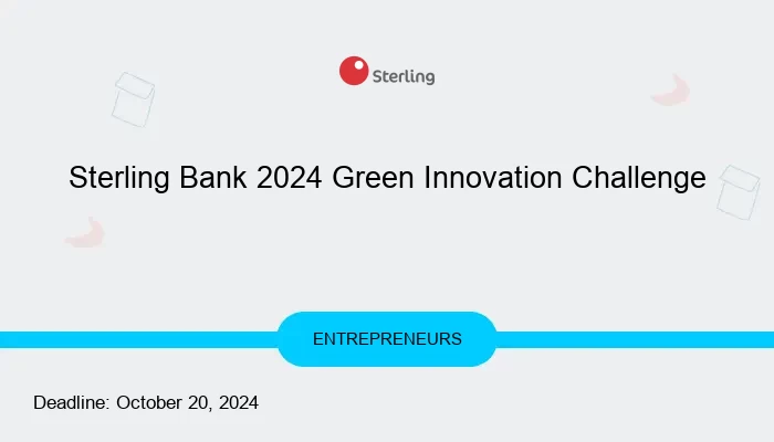 Sterling Bank 2024 Green Innovation Challenge