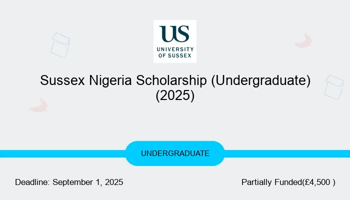 Sussex Nigeria Undergraduate Scholarship 2025