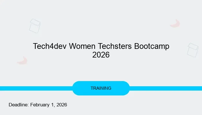 Tech4dev Women Techsters Bootcamp 2026