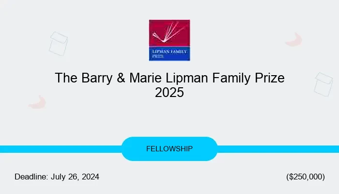 The Barry & Marie Lipman Family Prize 2025