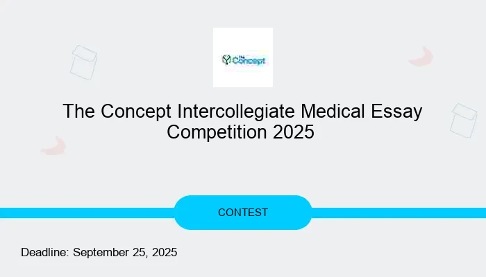 The Concept Intercollegiate Medical Essay Competition 2025