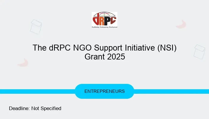 The dRPC NGO Support Initiative (NSI) Grant 2025