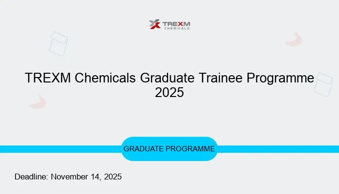 TREXM Chemicals Graduate Trainee Programme 2025
