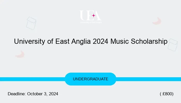 University of East Anglia 2024 Music Scholarship