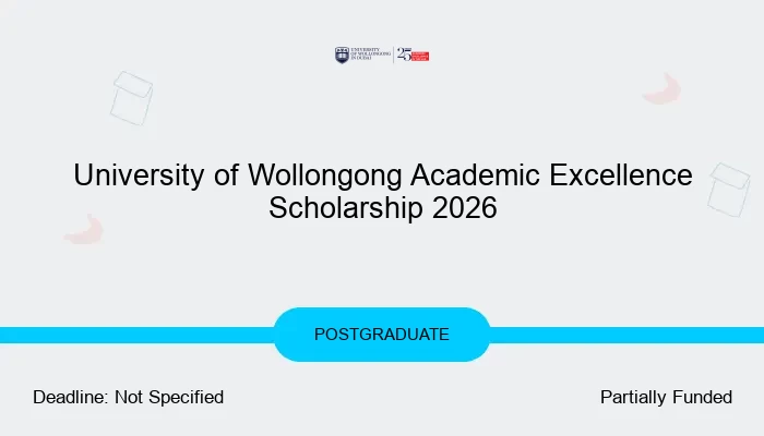 University of Wollongong Academic Excellence Scholarship 2026