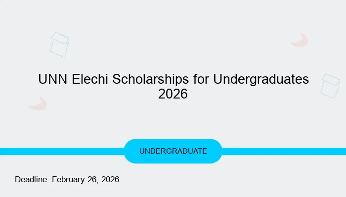 UNN Elechi Scholarships for Undergraduates 2026