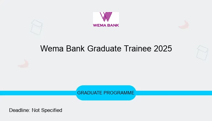 Wema Bank Graduate Trainee 2025