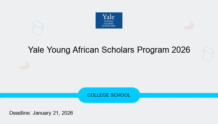 Yale Young African Scholars Program 2026
