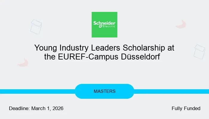 Young Industry Leaders Scholarship at the EUREF-Campus Düsseldorf